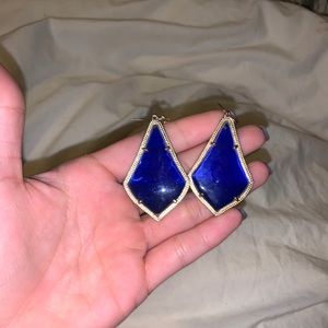 Kendra Scott Alex Earrings In Cobalt Blue